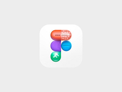 Figma Icon app app store design figma graphic design icon icon design illustration logo macos app icon mobile app icon pharma pills