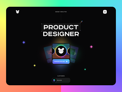 Mishutkin – Personal Portfolio | Web Design animation clean gradients motion graphics personal portfolio portfolio product design ui ui design ux ux design web web design