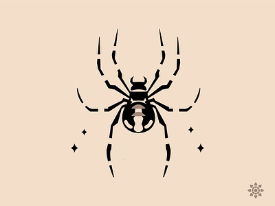 POISON SPIDER branding dark gothic halloween horror logo phobia spooky