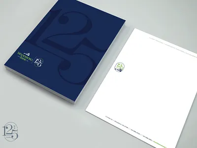 Woodsboro Bank 125th Branding 125 anniversary bank banking branding design established frederick green local logo money navy number stationary woodsboro