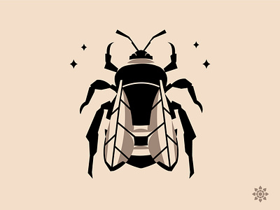 The Bumblebee animal branding bug garden honey logo