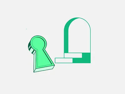 Login bitcoin blockchain branding coin crypto design door exchange green illustration key login logo password stair star trading