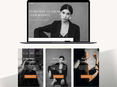 Phoebe Website Template blog business consulting podcast premade services squarespace template webinar website