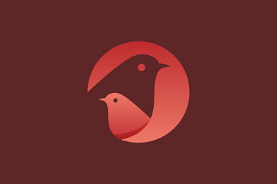 Two Birds Logo bird branding logo