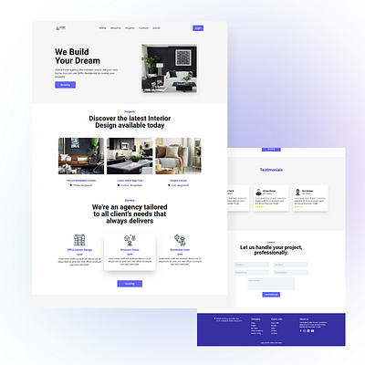 Interior design website interior design website landing page landing page design ui web design web ui website website ui wordpress wordpress website