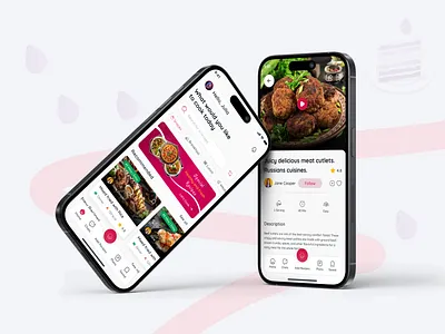 Delicio - Recipe sharing app app design branding chef concept cooking cooking app food graphic design healthy recipe home chef meal planning minimal mobile app product product design recipe recipe app sharing ui ux