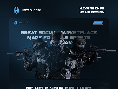 HavenSense Landing Page adobe adobe xd application branding design elements figma gaming graphics landing page logo shoot ui ui ux ux ux reseach web webapp webdesign website