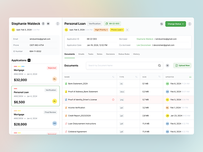 Lending Platform. Application View bank statement borrower co borrower collateral agreement credit report decision engine documentation fintech income verification lending lending platofrm loan application mortgage personal loan