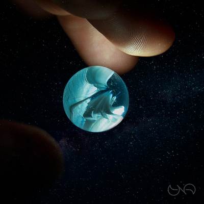 Photomontage - Planet adobe photoshop graphic design hand marble photography planet space