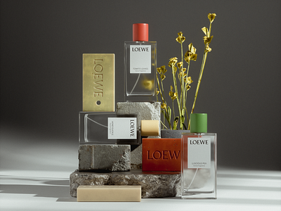 LOEWE | CGI 3d blender cgi loewe parphum product render soap visialization