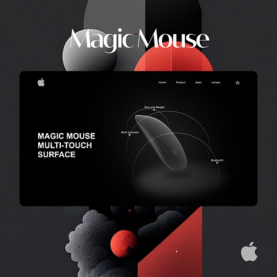 Minimalistic Magic Mouse Landing Page apple product figma figma design graphic design landing page minimalistic design ui user interface web application website design