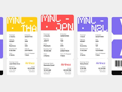 Daily UI #024 - Boarding Pass airlines boarding pass daily ui dailyui minimal mobile ticket online ticket ticket travel ui ux