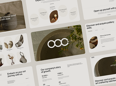 Ordinary Oak Ceramics Website ceramics design landing page landing page design logo shop studio ui uiux user interface ux web design website website design