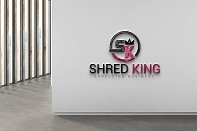 Shredding business Logo branding businesslogo companylogo creativelogo design kinglogo logo logodesign modern nature naturelogo shredding business. shredking uniquelogo
