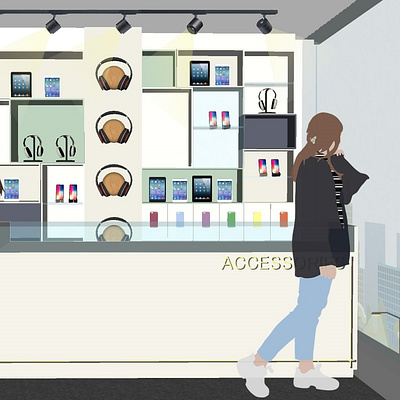 Illustration for Retail Design Project