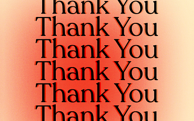 DailyUI 077 - Thank You app branding design figma gradient grain graphic design icon illustration logo red thank you thanks typography ui ux