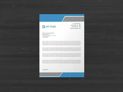Letterhead Design 3d animation branding graphic design letterhead design logo motion graphics ui