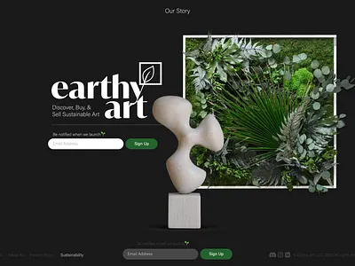 Earthy Landing Page akshay design dinakar interaction landing page website