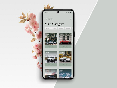 Store Page brand cars daily challenge ecommerce floral iphone iphone 15 iphone design iphone mockup iphone ui material design monochrome product design samsung tags ui uiux user experience user interface ux