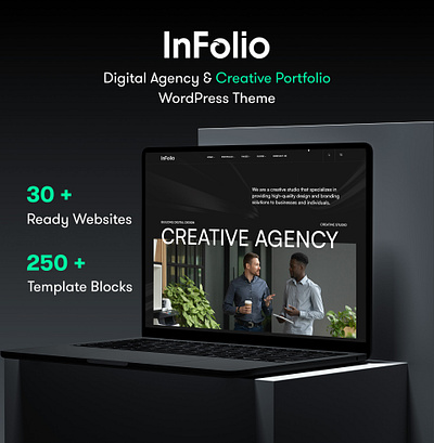 Infolio - Creative Agency Portfolio website design elementor ui wordpress