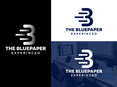 The Bluepaper logo I paper company logo brand identity brand logo branding design graphic design logo logo design logos new logo paper company logo