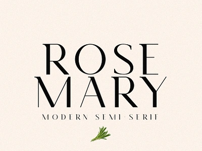 Rosemary - Modern Semi Serif art brand branding design elegant font graphic design logo logotype modern rosemary sans semi serif type type desing typeface typography unique vector