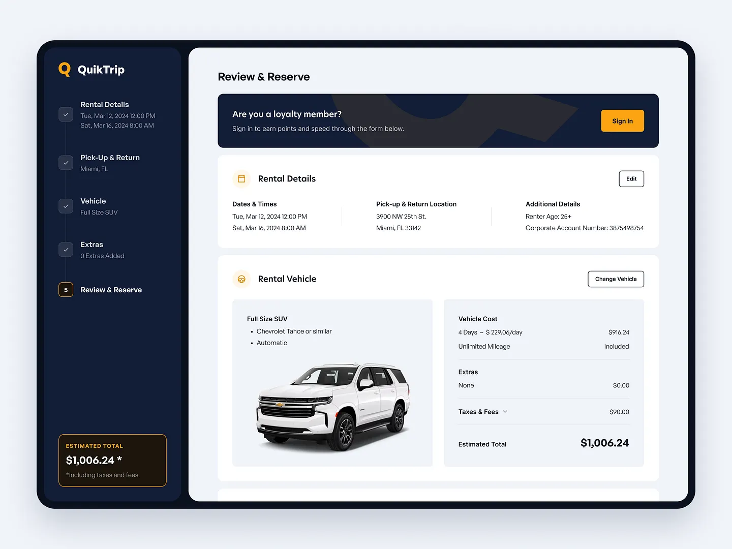 Streamlined Car Rental Website Design for Easy Booking