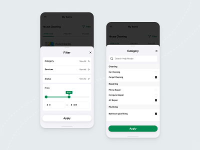 Filter options app design app screens visual design app ui showcase design dribbleshot e commerce app ui e commerce filter filter filter option filter ui filter ui design filter ui design mobile filter ui mobile filter uidesign filter userinterface filtering option graphic design ui uxdesign various filter