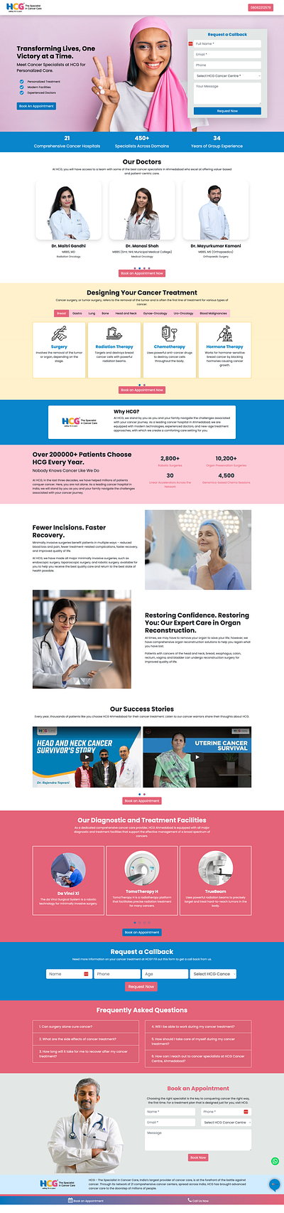 HCG - Ahmedabad Landing Page custom php template php php custom template ui