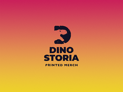 Dinostoria - Dinosaur Logo brand branding d dinosaur fossils graphic design identity logo visual identity
