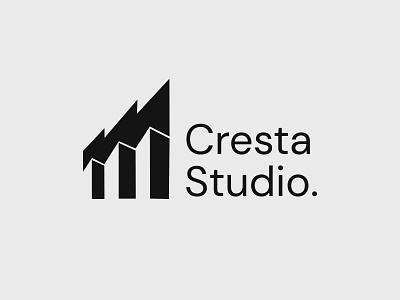 Cresta Studio animal logo architecture logo branding buildings geometry graphic design logo logo modernism modernism rooster