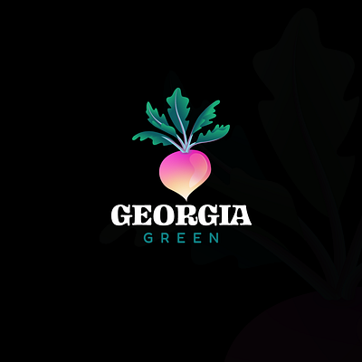 Georia Green Logo branding design graphic design green logo logo logo design logos nature logo ui vegetable logo