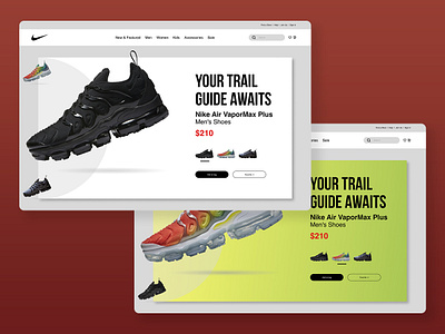 Nike UI Practice Work animation branding collaboration design figma graphic design graphics mac motion graphics nike shoe ui uiux user user experience user interface ux