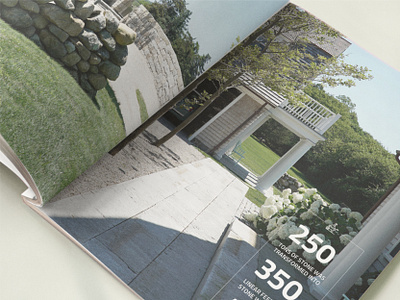 Brochure spread 250 350 book brochure creations design graphic design landscape landscape creations landscape design layout layout design look book lookbook multipage residential stats stone