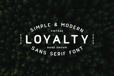 Loyalty Font brand branding drawn font graphic design grunge hand logo logotype loyalty modern retro sans serif simple type type design typeface typography vintage