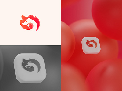 Cute 3D App Icon Render - Blender 3D 2d to 3d 3d 3d render app icon blender 3d cute icon dragon logo gradient logo graphic design logo logo design logo in blender mega malik rendering vector to 3d