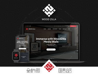 Wood Zilla design ui ux web design