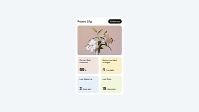 Plant Care UI Card for Figbruary 2024 auto layout daily ui february design challenge figbruary figma figma auto layout plant care ui card ui ui design