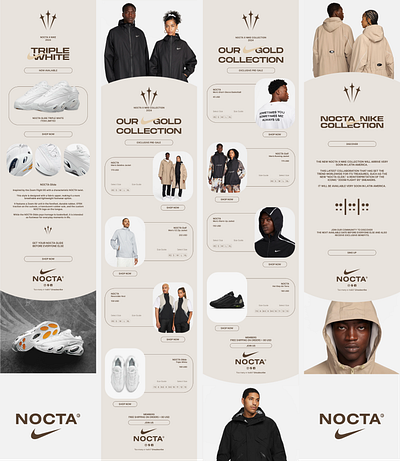 Email Design / @nike @nocta emaildesign figma graphicdesign illustrator newsletter newsletterdesign nike nocta photoshop sneakers ui