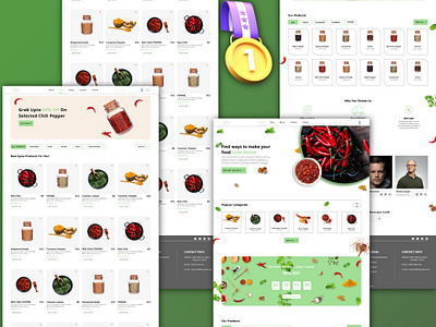 Spices Website Landing page ui ux design figma landing page ui landing page design ui ui design uiux website design website landing page