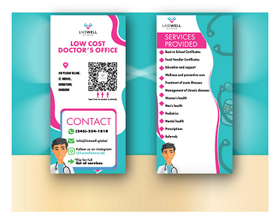 Medical Office Flyer Creation advertising graphic design mock ups