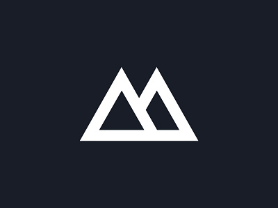 Simple 'AM' Mark a branding clean lettermark logo m mark minimal monogram vector