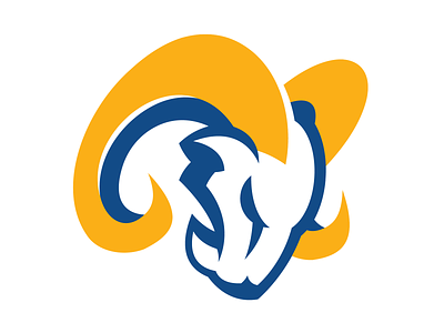 Sean's NFL - Los Angeles Rams Concept Logo branding design football graphic design identity illustration illustrator la rams logo los angeles los angeles rams nfl rams sports
