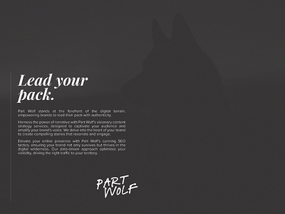 Part Wolf Branding Elements modern