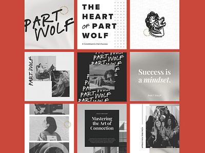 Part Wolf Branding Elements - Social Media instagram modern social media design