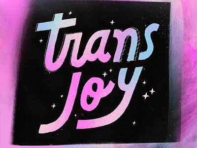 Trans Joy font gay lettering lgbtq pride queer trans trans visibility day transgender type type design typography