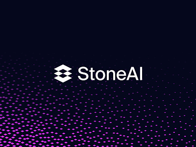 StoneAI Brand Identity ai b2b b2b branding b2b tech brand design brand identity branding branding agency logo logo mark pattern stone symbol visual identity