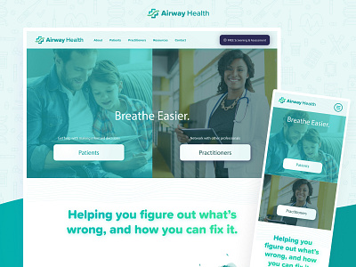 Airway Health animation branding design figma graphic design ill illustration ui vector