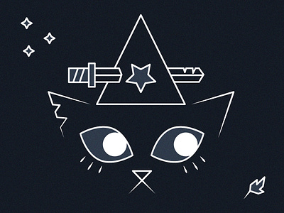 Witch Dagger | Night In The Woods art autum leaves cat character dagger design face fan art illustration mae night night in the woods persona star stars sword videogame witch witch dagger woods