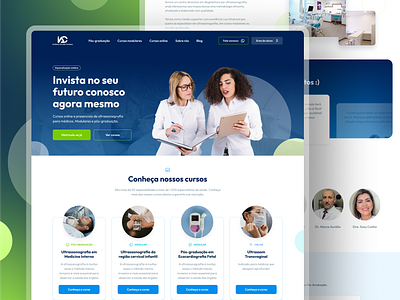 Instituto Arruda Camara Website Shot clinic course doctor elearning health interface design medicine online school ui ui design ux design web design